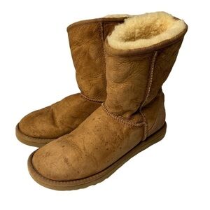 Ugg Eva boots classic tan slip on sheepskin warm soft 6‎ size classic
